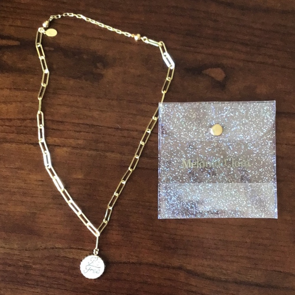 MINT AND GOLD MELANIA CLARA NECKLACE - NWT